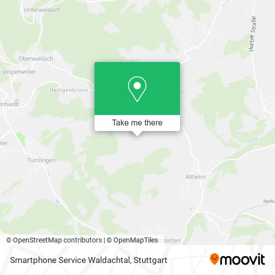 Карта Smartphone Service Waldachtal