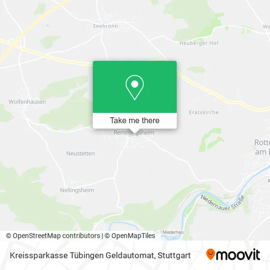 Карта Kreissparkasse Tübingen Geldautomat