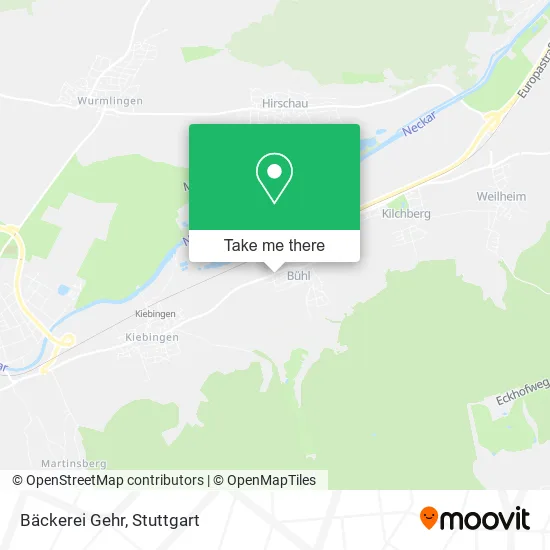 Карта Bäckerei Gehr