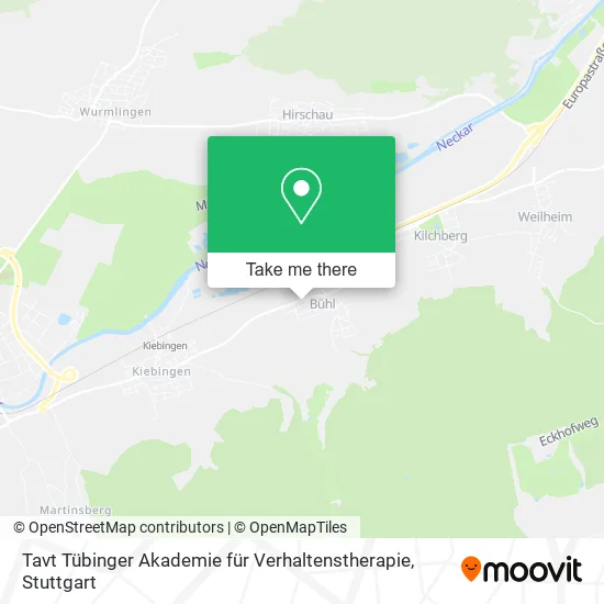 Карта Tavt Tübinger Akademie für Verhaltenstherapie