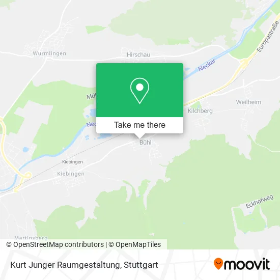 Kurt Junger Raumgestaltung map