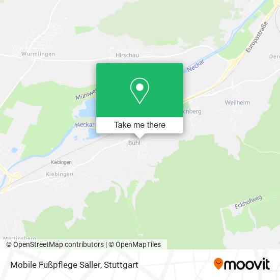 Mobile Fußpflege Saller map