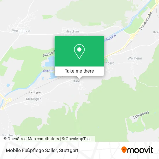 Карта Mobile Fußpflege Saller