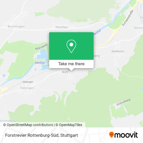 Карта Forstrevier Rottenburg-Süd