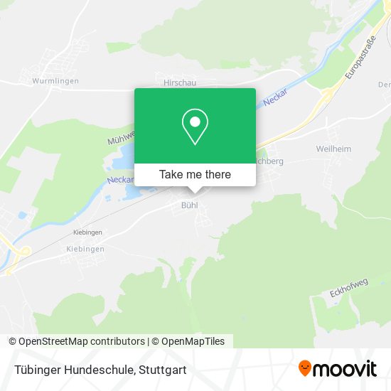 Tübinger Hundeschule map