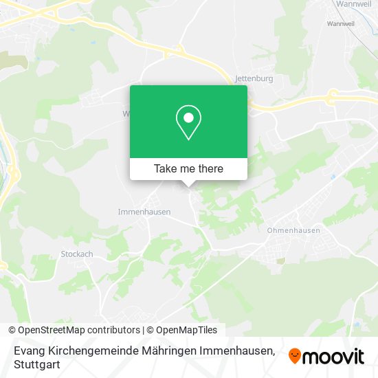 Карта Evang Kirchengemeinde Mähringen Immenhausen
