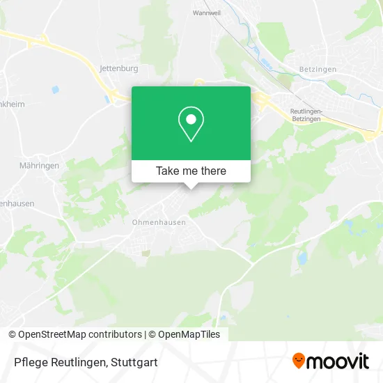 Карта Pflege Reutlingen