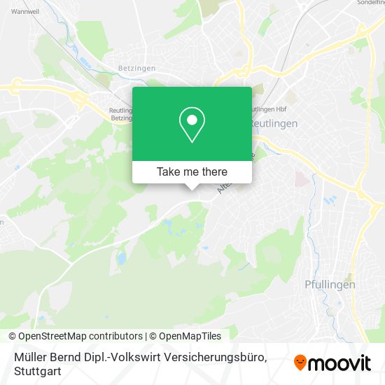 Карта Müller Bernd Dipl.-Volkswirt Versicherungsbüro