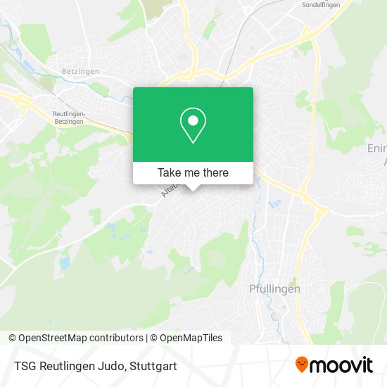 TSG Reutlingen Judo map