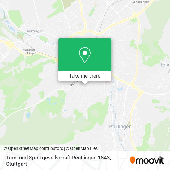 Turn- und Sportgesellschaft Reutlingen 1843 map