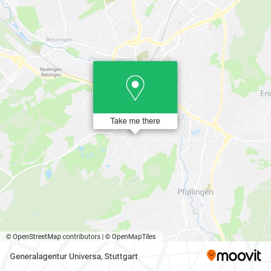 Generalagentur Universa map