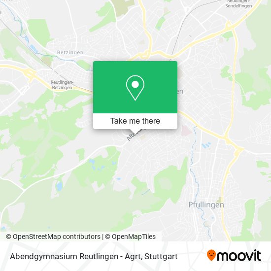 Abendgymnasium Reutlingen - Agrt map