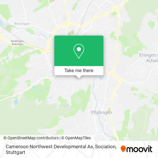 Карта Cameroon Northwest Developmental As, Sociation