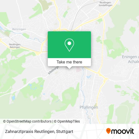 Карта Zahnarztpraxis Reutlingen