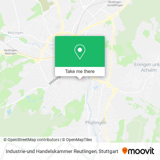 Карта Industrie-und Handelskammer Reutlingen