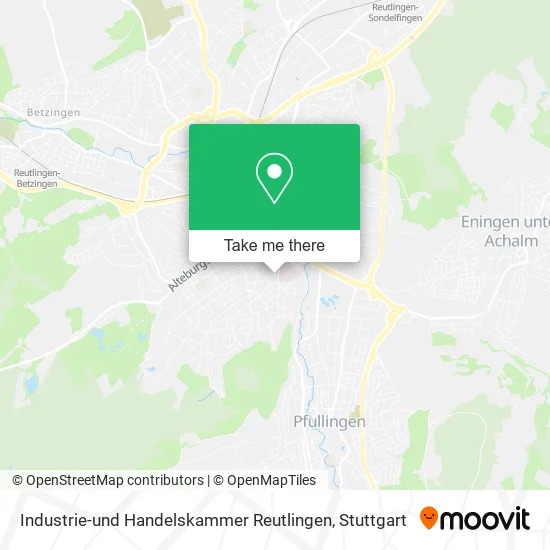 Карта Industrie-und Handelskammer Reutlingen
