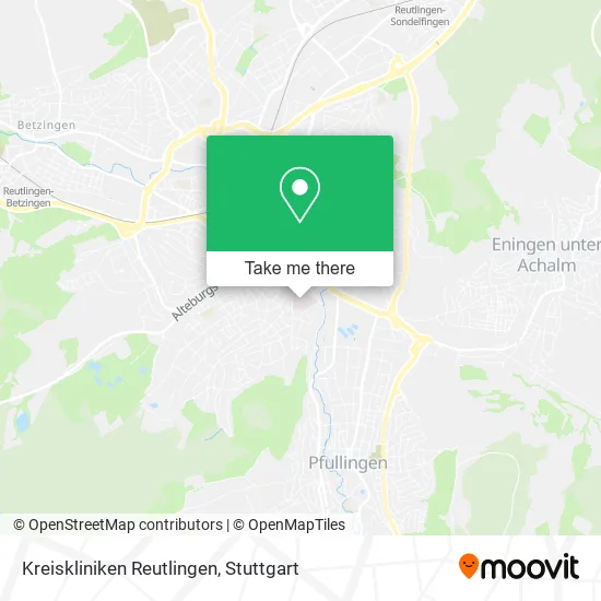 Карта Kreiskliniken Reutlingen