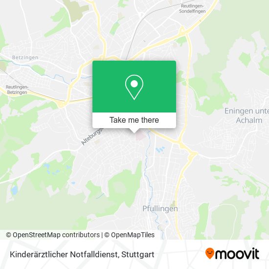 Kinderärztlicher Notfalldienst map