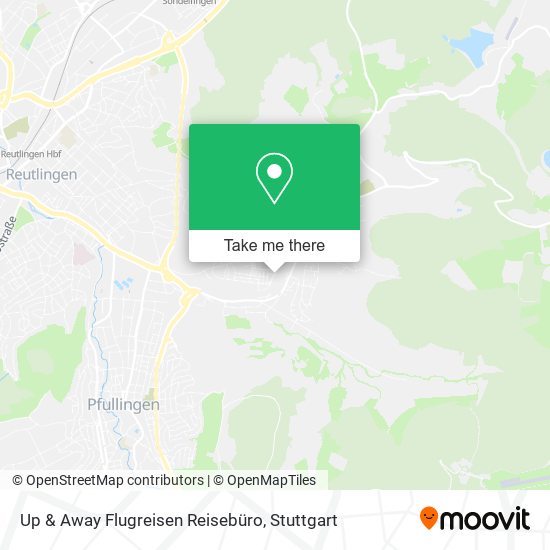 Up & Away Flugreisen Reisebüro map