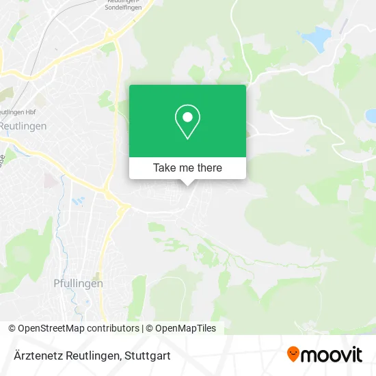 Карта Ärztenetz Reutlingen