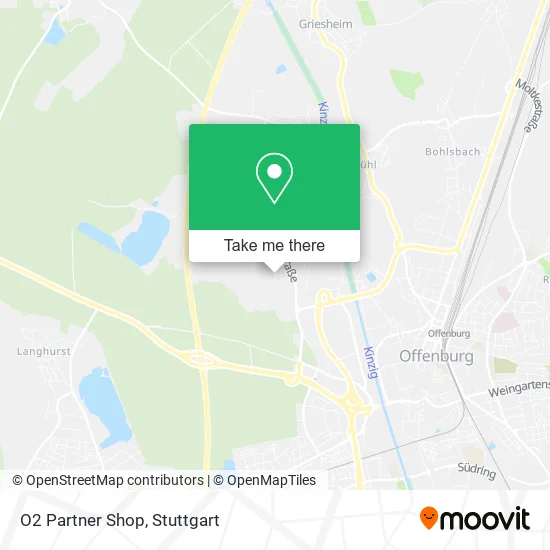 O2 Partner Shop map
