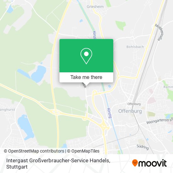 Карта Intergast Großverbraucher-Service Handels