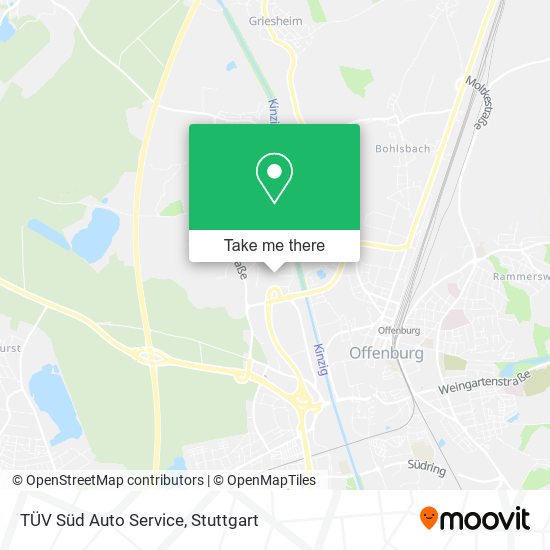 TÜV Süd Auto Service map