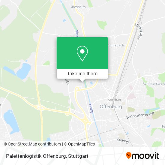 Palettenlogistik Offenburg map