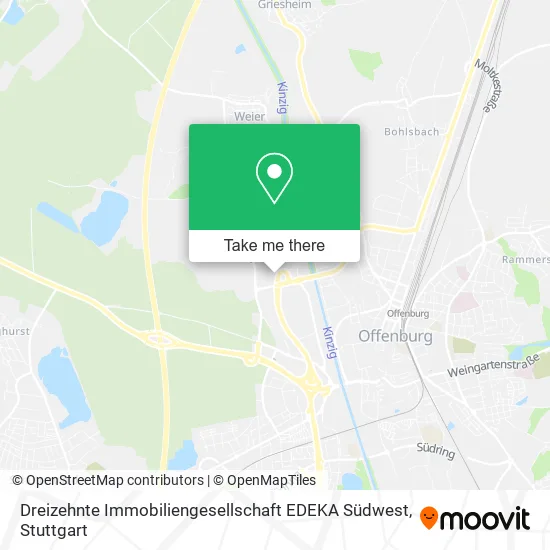 Карта Dreizehnte Immobiliengesellschaft EDEKA Südwest