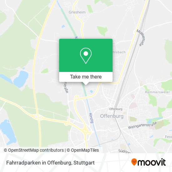 Fahrradparken in Offenburg map