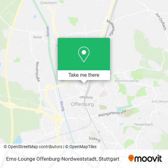 Карта Ems-Lounge Offenburg-Nordweststadt