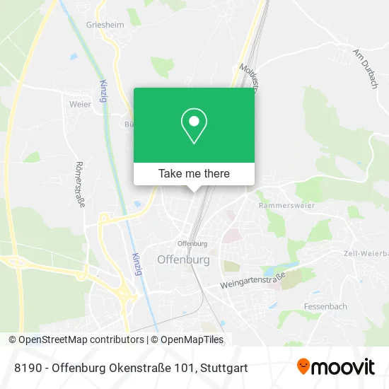 Карта 8190 - Offenburg Okenstraße 101