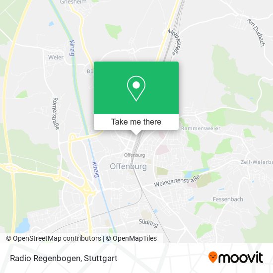 Radio Regenbogen map