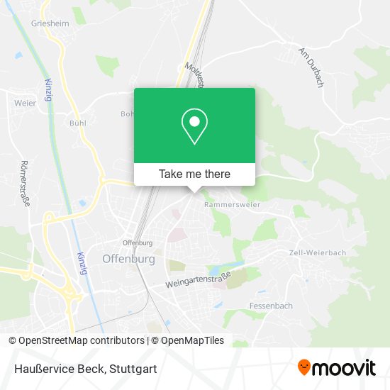 Карта Haußervice Beck