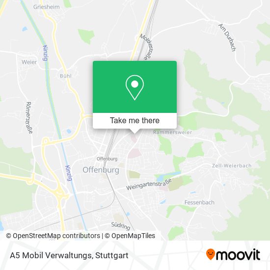 A5 Mobil Verwaltungs map