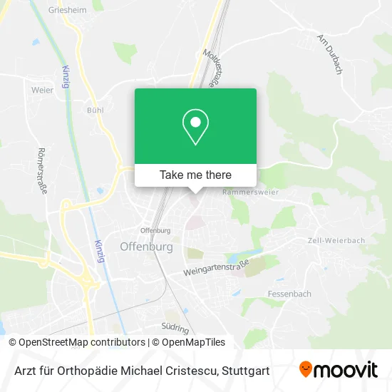 Карта Arzt für Orthopädie Michael Cristescu