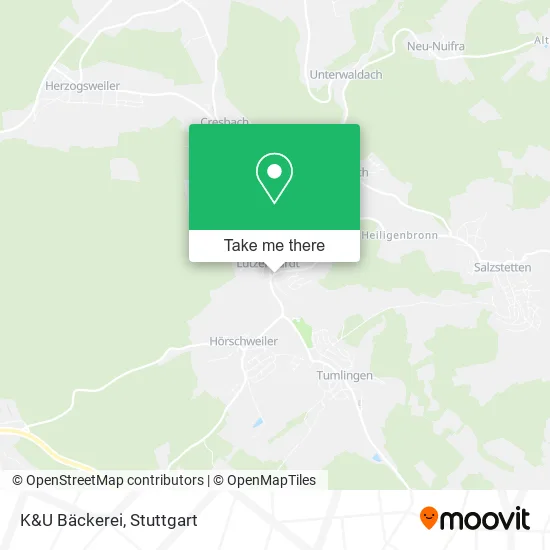 Карта K&U Bäckerei