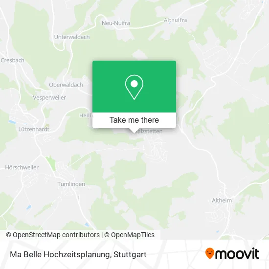 Карта Ma Belle Hochzeitsplanung