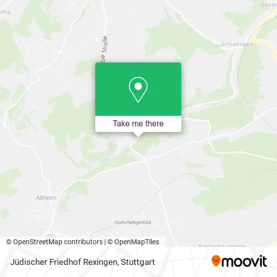 Карта Jüdischer Friedhof Rexingen