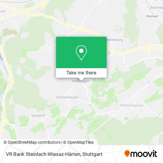VR Bank Steinlach-Wiesaz-Härten map