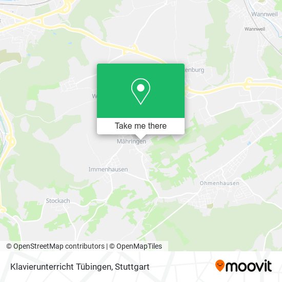 Klavierunterricht Tübingen map