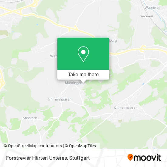 Карта Forstrevier Härten-Unteres