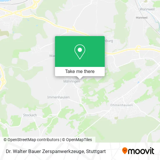 Карта Dr. Walter Bauer Zerspanwerkzeuge