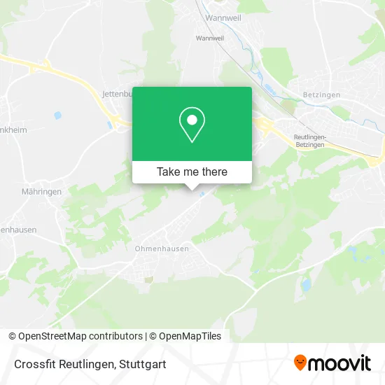 Карта Crossfit Reutlingen