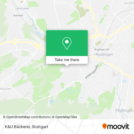 Карта K&U Bäckerei