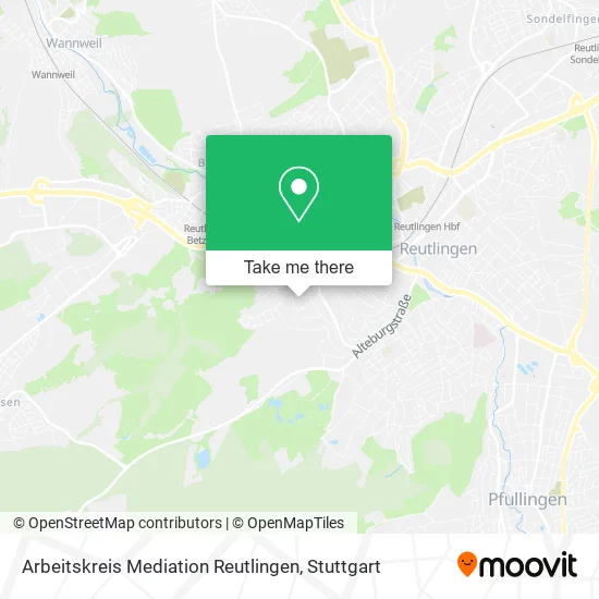 Карта Arbeitskreis Mediation Reutlingen