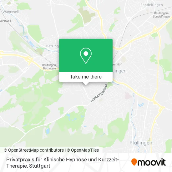 Карта Privatpraxis für Klinische Hypnose und Kurzzeit-Therapie
