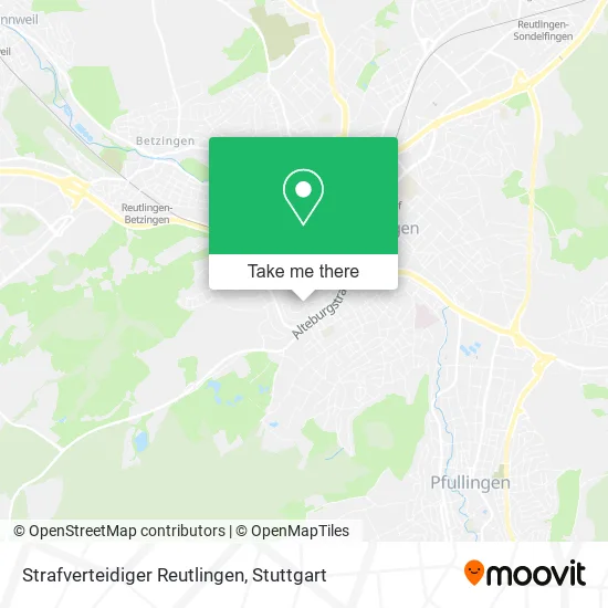 Карта Strafverteidiger Reutlingen