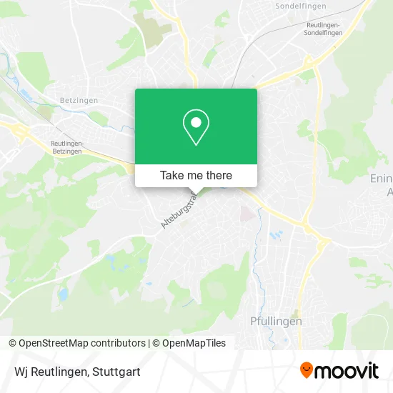 Карта Wj Reutlingen
