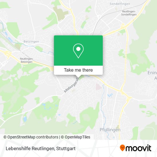 Lebenshilfe Reutlingen map